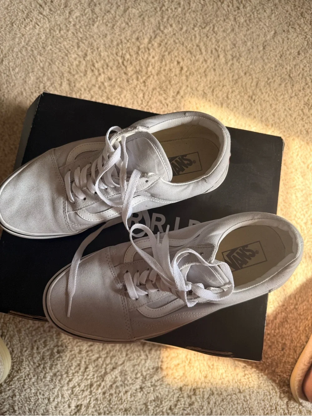 Vans Men's Old Skool Lace-Up Sneakers in light grey suede